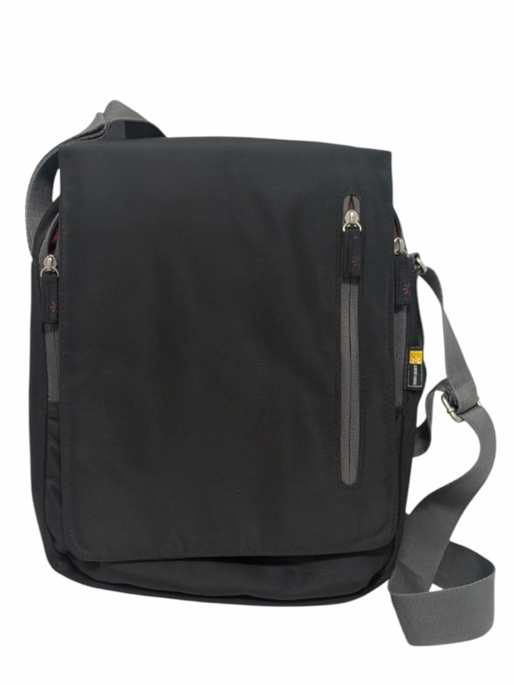 Case Logic Black Nylon Flap Travel Electronics Crossbody Bag - Like New